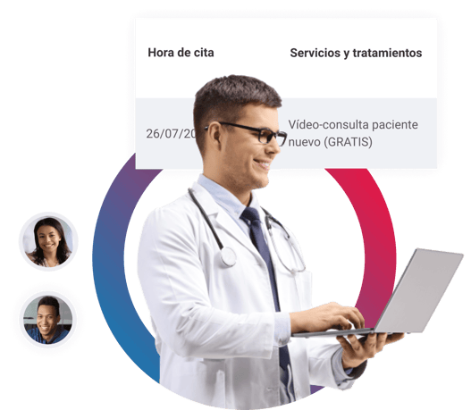 doctor administrando sus consultas medicas en doctoranytime para Ecuador